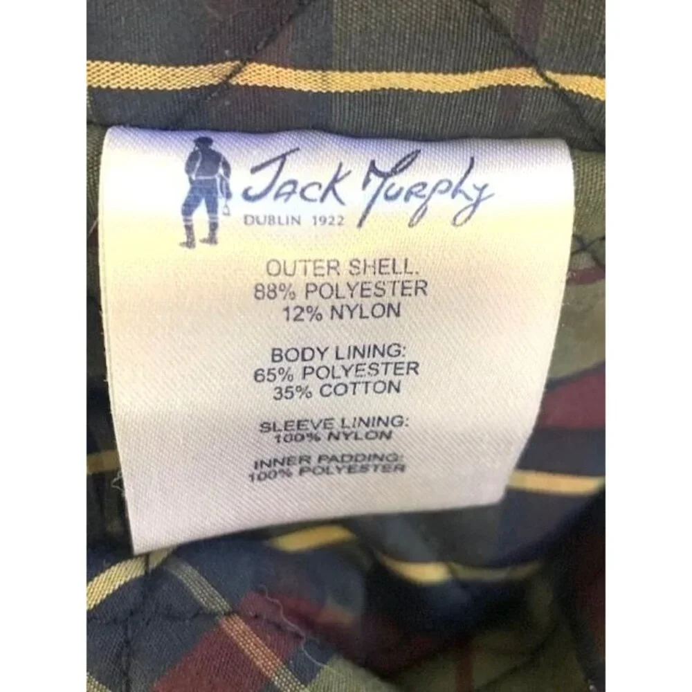 Jack Murphy Men's Fishing Shooting Hunting Waxed Jacket 3XL Olive Green Full Zip